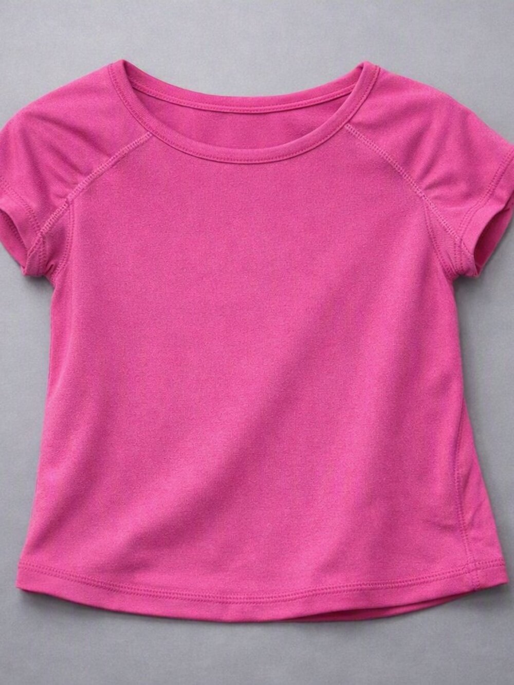 Girl's Pink Champion Athletic Quick-Dry T-Shirt